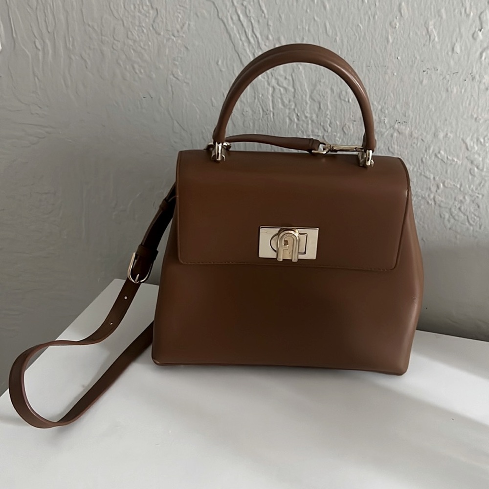 Furla brown leather purse